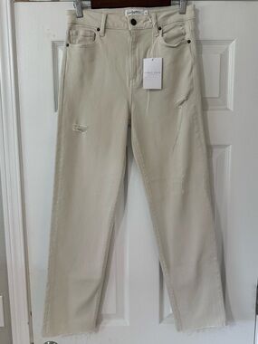 Carly Jean Los Angeles Sea Salt Chrissy Straight-Leg Jeans- Size 5 NWT